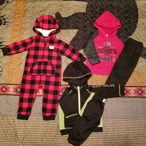 3 matching sets 12m baby boy fall and winter